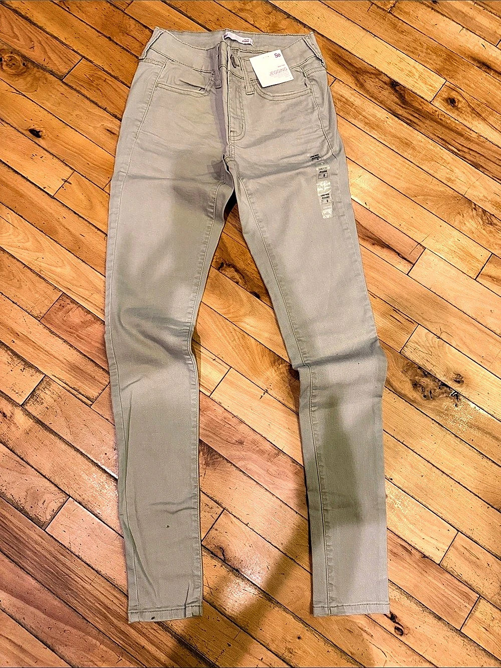 So Low Rise Jegging Jeggings in Gray Waist 0 New